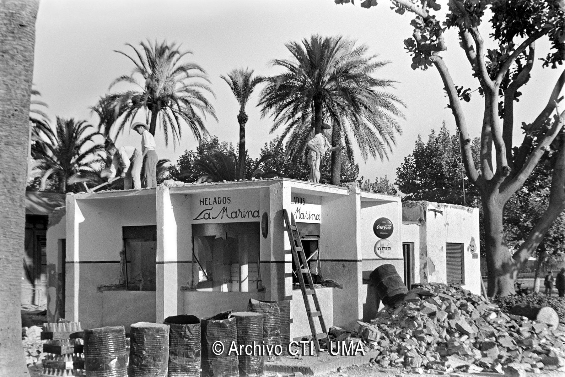 Málaga 1963. El Kiosko de la Marina