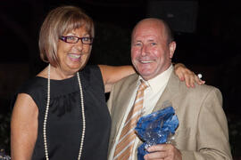 Cena de gala con motivo al homenaje para los jubilados y personal que cumple 25 años de servicio en la Universidad de Málaga. Jardín Botánico. Junio de 2009