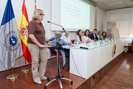 Adelaida de la Calle. Presentación del Retrato de Honor de D. Eugenio José Luque Domínguez. Facultad de Ciencias Económicas y Empresariales. Junio de 2025