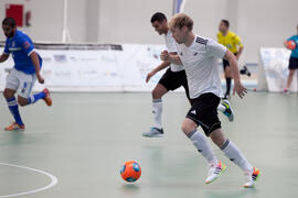 Partido Alemania contra Brasil. 14º Campeonato del Mundo Universitario de Fútbol Sala 2014 (FUTSAL). Antequera. Julio de 2014