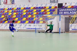 Partido Irán contra Bielorrusia. 14º Campeonato del Mundo Universitario de Fútbol Sala 2014 (FUTSAL). Antequera. Julio de 2014