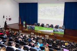 Acto inaugural del 6º Congreso Internacional de Actividad Física Deportiva para Mayores. Escuela Técnica Superior de Ingeniería de Telecomunicaciones y de Informática. Marzo de 2015
