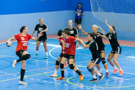 Partido Universidad de Constanta - Universidad de Oslo. Categoría femenina. Campeonato Europeo Universitario de Balonmano. Antequera. Julio de 2017