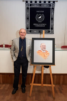 Presentación del Retrato de Honor de D. Eugenio José Luque Domínguez. Facultad de Ciencias Económicas y Empresariales. Junio de 2025