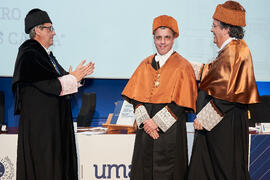 Investidura de Bernardo Quintero como Doctor "Honoris Causa" por la Universidad de Málaga. Paraninfo. Marzo de 2025