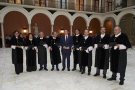 Rectores y Rectoras de las Universidades Andaluzas. Apertura del Curso Académico 2022/2023 de la Universidad de Sevilla y entrega de su medalla de oro a la Universidad de Málaga. Iglesia de la Anunciación, Sevilla. Septiembre de 2022
