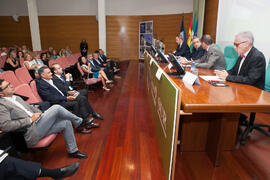 Presentación del coleccionable de Diario Sur "Estampas de Málaga 2". Edificio del Rectorado. Septiembre de 2016