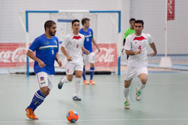 Partido Brasil contra Iran. 14º Campeonato del Mundo Universitario de Fútbol Sala 2014 (FUTSAL). Antequera. Julio de 2014
