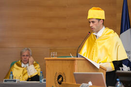 Manuel García Sillero en la investidura como Doctor "Honoris Causa" de Edmund Neugebauer por la Facultad de Medicina de la Universidad de Málaga. Edificio del Rectorado. Noviembre de 2016