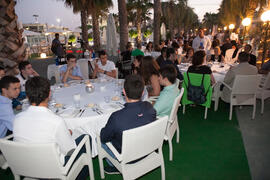 Cena de gala en el restaurante El Palmeral. Olimpiada Española de Economía, Fase Nacional. Puerto de Málaga Muelle 2 El Palmeral de las Sorpresas. Junio de 2015
