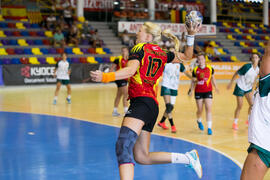 Partido Universidad de Colonia - Universidad de Valencia. Categoría femenina. Campeonato Europeo Universitario de Balonmano. Antequera. Julio de 2017