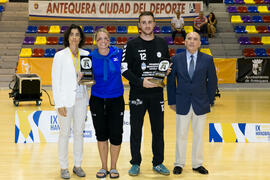 Entrega de premios. Ceremonia de clausura del Campeonato Europeo Universitario de Balonmano. Antequera. Julio de 2017