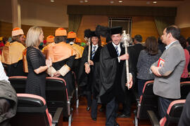 Investidura como Doctor "Honoris Causa" de Manuel Molina Lozano por la Facultad de Turismo de la Universidad de Málaga. Rectorado. Abril 2016