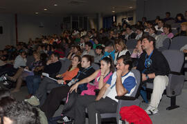 Asistentes al panel de expertos del 4º Congreso Internacional de Actividad Físico-Deportiva para Mayores. Escuela Técnica Superior de Ingeniería Informática y Telecomunicaciones. Marzo de 2011