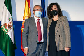 Toma de posesión de María Cristina Toledo Báez como nueva profesora titular del Área de Traducción e Interpretación (Lengua Francesa) de la Universidad de Málaga. Paraninfo. Diciembre de 2021
