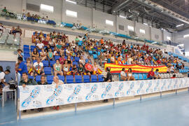 Asistentes al partido España contra Rusia. 14º Campeonato del Mundo Universitario de Fútbol Sala 2014 (FUTSAL). Antequera. Julio de 2014