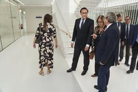 Visita a la nueva facultad de Psicología y Logopedia de la Universidad de Málaga tras su inauguración. Campus de Teatinos. Octubre de 2022