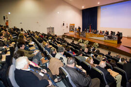 Inauguración del 5º Congreso Internacional de actividad físico-deportiva para mayores de la Universidad de Málaga en la E.T.S.I. Marzo de 2013