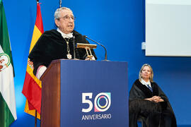 Discurso de José Ángel Narváez. Entrega de la Medalla de Oro de la Universidad de Málaga la Universidad de Córdoba y a la Universidad de Sevilla. Paraninfo. Junio de 2023