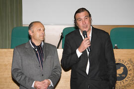 Inauguración de la exposición de Lorenzo Saval. Rectorado. Enero de 2008