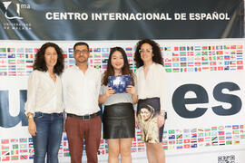 Graduación de los alumnos del CIE de la Universidad de Málaga. Centro Internacional de Español. Mayo de 2015