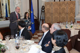 Francisco de la Torre en la cena de inauguración de la X Tribuna España - Corea. Ayuntamiento de Málaga. Octubre de 2015