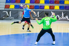 Partido Universidad del Miño - Universidad de Split. Categoría masculina. Campeonato Europeo Universitario de Balonmano. Antequera. Julio de 2017