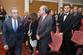 Asistentes a la investidura como Doctor "Honoris Causa" de Hans-Dieter Wienberg por la Facultad de Ciencias de la Universidad de Málaga. Rectorado. Mayo de 2016