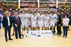 Universidad de Suceava primera clasificada en la categoría masculina. Ceremonia de clausura del Campeonato Europeo Universitario de Balonmano. Antequera. Julio de 2017