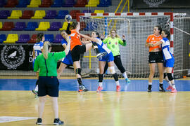 Partido Universidad Akdeniz - Radboud University Nijmegen. Categoría femenina. Campeonato Europeo Universitario de Balonmano. Antequera. Julio de 2017
