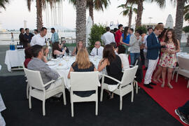 Cena de gala en el restaurante El Palmeral. Olimpiada Española de Economía, Fase Nacional. Puerto de Málaga Muelle 2 El Palmeral de las Sorpresas. Junio de 2015