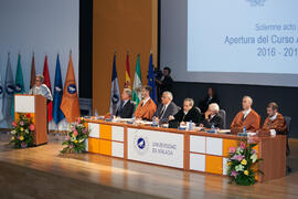 Apertura del Curso Académico 2016/2017 de la Universidad de Málaga. Salón de actos de la Escuela de Ingenierías Industriales. Septiembre de 2016
