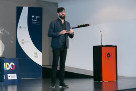 Conferencia "Dialogando" con Manu Sánchez. Complejo de Estudios Sociales y Comercio. Enero de 2018