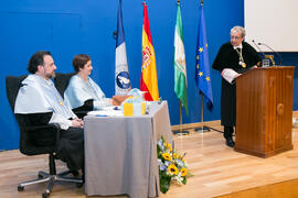 Investidura como Doctor "Honoris Causa" de Carlos Álvarez Rodríguez por la Facultad de Filosofía y Letras de la Universidad de Málaga. Paraninfo. Mayo de 2018