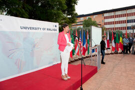 Acto de bienvenida a los alumnos Erasmus de la Universidad de Málaga. Jardín Botánico. Octubre de 2013