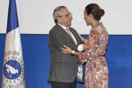 Toma de posesión de Celia Martí García como profesora titular del Área de Enfermería de la Universidad de Málaga. Toma de posesión de nuevos catedráticos y profesores titulares de la Universidad de Málaga. Paraninfo. Noviembre de 2023