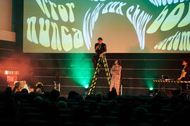 Actuación en la gala de clausura de la 31ª edición de Fancine de la Universidad de Málaga. Cine Albéniz. Noviembre de 2021