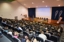Inauguración del 5º Congreso Internacional de actividad físico-deportiva para mayores de la Universidad de Málaga en la E.T.S.I. Marzo de 2013