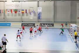 Partido República Checa - Rusia. Categoría femenina. Campeonato del Mundo Universitario de Balonmano. Antequera. Junio de 2016