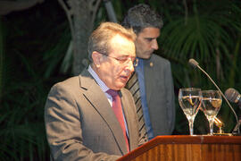 "La Noche del Libro", pregón inaugural de la 39ª Feria del Libro de Málaga. Jardín Botánico-Histórico "La Concepción". Abril de 2009