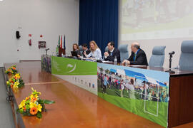 Acto inaugural del 6º Congreso Internacional de Actividad Física Deportiva para Mayores. Escuela Técnica Superior de Ingeniería de Telecomunicaciones y de Informática. Marzo de 2015