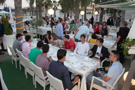 Cena de gala en el restaurante El Palmeral. Olimpiada Española de Economía, Fase Nacional. Puerto de Málaga Muelle 2 El Palmeral de las Sorpresas. Junio de 2015