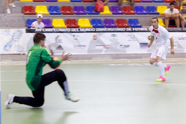 Partido Irán contra Bielorrusia. 14º Campeonato del Mundo Universitario de Fútbol Sala 2014 (FUTSAL). Antequera. Julio de 2014