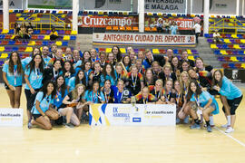 Medallistas en la categoría femenina. Campeonato Europeo Universitario de Balonmano. Antequera. Julio de 2017