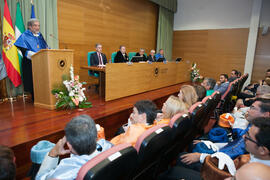 Investidura como Doctor "Honoris Causa" de Antonio Luque por la Facultad de Ciencias de la Universidad de Málaga. Edificio del Rectorado. Octubre de 2016