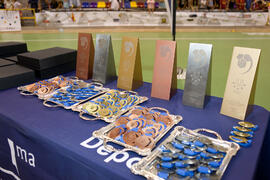Medallas. Acto de clausura y entrega de medallas. 14º Campeonato del Mundo Universitario de Fútbol Sala 2014 (FUTSAL). Antequera. Julio de 2014