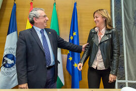 Toma de Posesión de María Jesús Martínez Silvente como nueva profesora titular del Departamento de Historia del Arte de la Universidad de Málaga. Edificio del Rectorado. Febrero de 2018