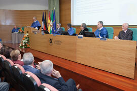 Investidura como Doctor "Honoris Causa" de Hans-Dieter Wienberg por la Facultad de Ciencias de la Universidad de Málaga. Rectorado. Mayo de 2016