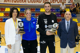 Entrega de premios. Ceremonia de clausura del Campeonato Europeo Universitario de Balonmano. Antequera. Julio de 2017
