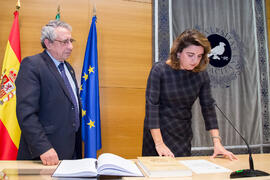 Toma de Posesión de María Zaida Díaz Cabiale como nueva Directora de Secretariado de Investigación de la Universidad de Málaga. Edificio del Rectorado. Febrero de 2018